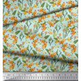 thumbnail image 2 of Soimoi Rayon Fabric Cactus,Leaves & Tropical Flower Floral Print Sewing Fabric Yard 56 Inch Wide, 2 of 3