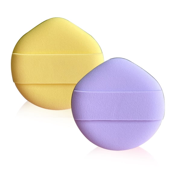 2 pcs water-drop shape soft cotton powder puffs,beauty makeup puff for Foundation