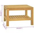 thumbnail image 4 of vidaXL Coffee Table 60x60x40 cm Solid Wood Teak, 4 of 4