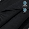thumbnail image 3 of Bare Home Down Alternative Comforter Set - 3-Pieces - All Seasons - Oversized King, Heather Black, 3 of 5