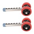 thumbnail image 1 of Walker Wheels, Replacement Walker Wheels Stainless Steel Adjustable Heavy Duty Flexible Rolling  For Outdoor, 1 of 8