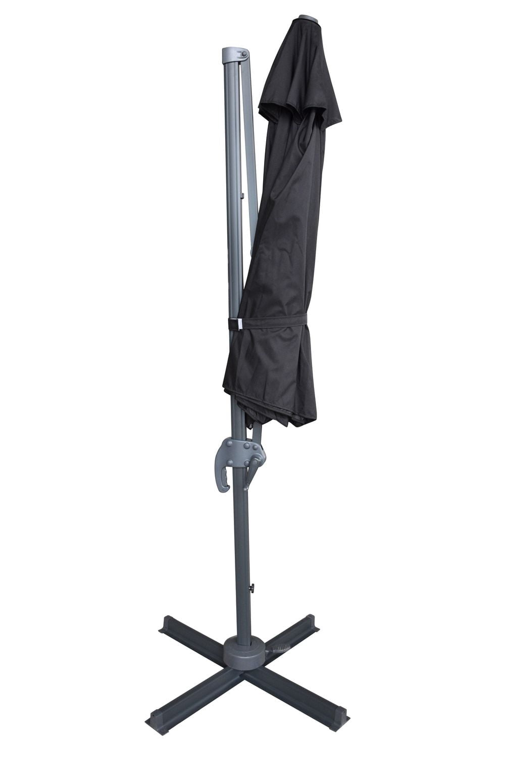 Valencia 10ft Cantilever Umbrella with Cross-Base Stand