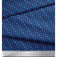 thumbnail image 2 of Soimoi Silk Fabric Triangle Shirting Decor Fabric Printed Yard 42 Inch Wide, 2 of 3