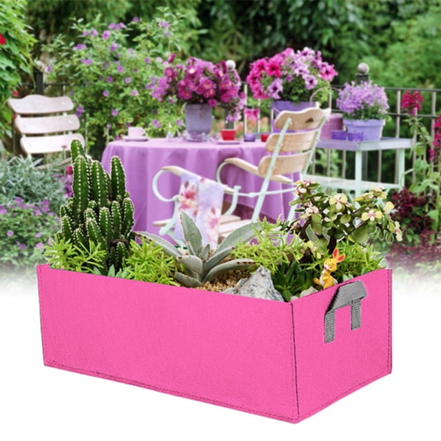 Yhmxh Closet Organizers and Storage Rectangular Garden Growing Bag Plants Bags Square Planting Container Fabric Garden Grow