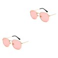 thumbnail image 1 of Redempat Fashionable Polarized Lens Small Frame Sun Glasses For Trendy Style gold sea pink C10 2Set, 1 of 6