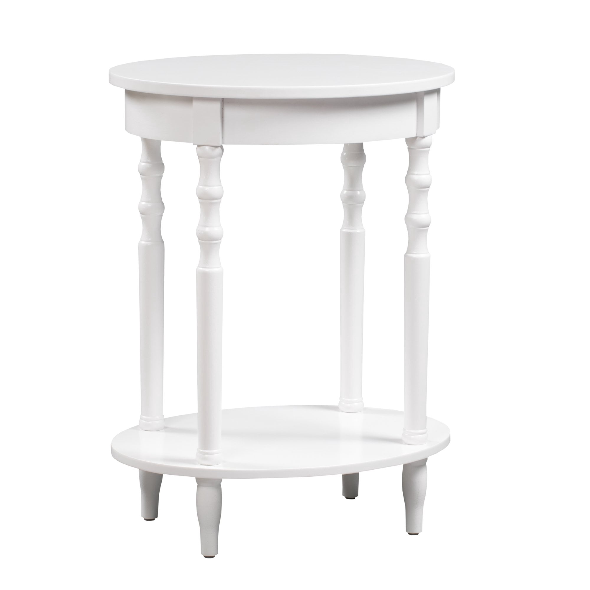 Convenience Concepts Classic Accents Table d'Appoint Ovale Brandi, Fini Bois Blanc