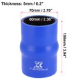 thumbnail image 3 of Unique Bargains 100cm Length 28mm Inner Dia Straight Hump Silicone Hose Coupler Intercooler Tube for Car Intercooler Intake Piping Blue, 3 of 6