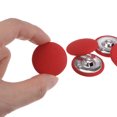 thumbnail image 4 of Unique Bargains 20pcs 44L Fabric Cloth Covered Button 28mm Round Metal Shank Sewing Buttons for Suits Dress Blouses, Red, 4 of 5
