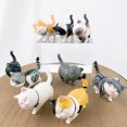 thumbnail image 4 of Ensemble de 9 Figurines de Chats Solides Adorables Figurines de Chaton sur Pied, 4 of 7