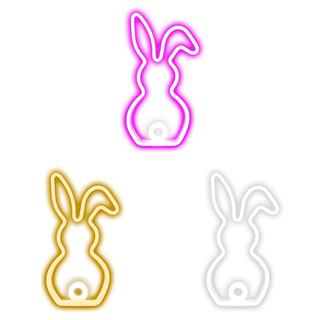 SUTENGDA 2pcs Easter Window Lights Easter Eggs Bunny Lights Decorations Battery Operated Easter Lights with Suction Cup Easter Decorations for Home Indoor Easter Party Decor
