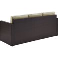thumbnail image 3 of Afuera Living Wicker Patio Sofa in Brown and Sand, 3 of 5