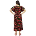 thumbnail image 4 of Bimba Caftan pour Mères Allaitantes à Imprimé Floral Maxi Kaftan Maternity Robe avec Ceinture, 4 of 10