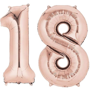 RXIRUCGD Ballons Décorations d'Anniversaire Ballon 18e Anniversaire Ballon en Feuille Géant de 40 Pouces Décoration d'Anniversaire pour Fête Décoration Maison RGB Liquidation
