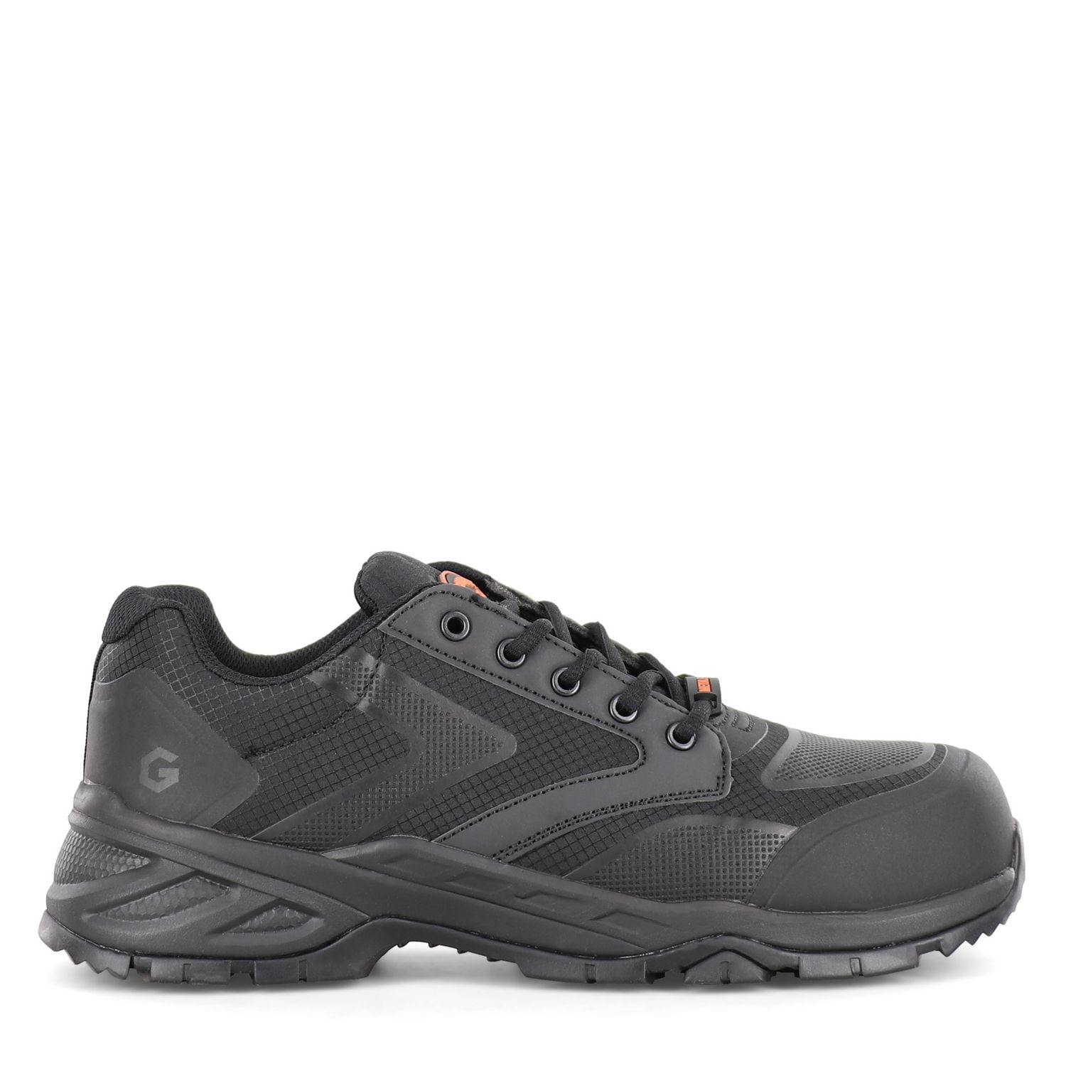 JB Goodhue Rocket Lo 16110 Men's Safety Work Shoes, Black/Grey, Triple Wide