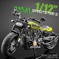 thumbnail image 2 of Simualtion 1/12 Scale Harley Sportster S Motorbike Alloy Model Diecast Motorcycle Model Street Racing Motorcycle Model Kids Gift grey, 2 of 6