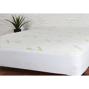 Nola Home Bamboo Waterproof Mattress Protector Hypoallergenic & Breathable Mattress Cover with Elastic Sides to Grip Under Mattress, XL-Twin
