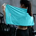 thumbnail image 1 of TopLLC Couverture Jetée, Couverture Jetée pour Canapé Gym Exercice Serviette Équipement Antidérapant Coussin de Sueur Serviette Extérieur Course Randonnée Respirante Essuyer Serviette de Sueur polyester Serviettes de Bain, 1 of 6