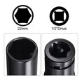 thumbnail image 3 of Unique Bargains Socket Accessory Set, 22mm Deep Socket 1/4' Hex Shank Impact Adapter with 1/2' Drive, 3 of 5