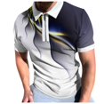 thumbnail image 2 of BOBOGOJP Polo pour Hommes Polo en Coton Coupe Régulière (Jaune,G), 2 of 5