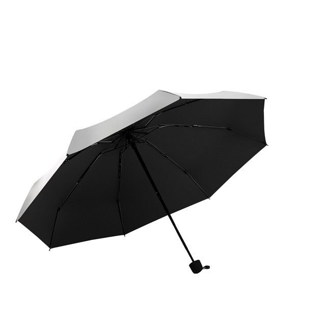 XZNGL Titanium Plastic Travel Umbrella With Temperature Reducing Titanium Plastic Coating 8-rib Aluminum Alloy Umbrella Stand