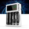 thumbnail image 3 of Multi-slot Intelligent Battery Charger Rechargeable Li-ion Battery Quick Charger 18350 18500 18650 AAA Li-Ion Rechargeable, 3 of 9