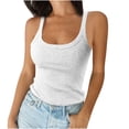 thumbnail image 1 of Birdeem Womens Solid Tank Tops Sleeveless U-Neck Base Shirt Summer Casual Workout Tees, 1 of 6