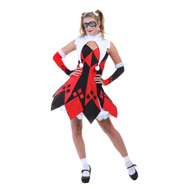 Cute Court Jester Plus Size Women's Costume