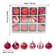 thumbnail image 3 of Riforla 12pcs Christmas Decoration Set Green Painted Christmas with Strings Suitable for Christmas Tree Festival Wedding Party and Home Decor Shatterproof Christmas Tree Hangs Blue, 3 of 5