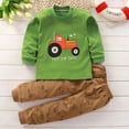 thumbnail image 2 of Pisexur Tenue d'Automne pour Bébé Fille Garçon, Ensemble 2 Pcs, Ensembles de Pyjamas pour Tout-Petit Bébé, Chandails à Col Rond à Manches Longues et Pantalons, Mode Décontractée, Ensemble de Vêtements de Nuit en Coton pour Garçons, 3 Mois à 6 Ans, 2 of 3