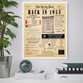 thumbnail image 4 of 71st Birthday Party Decor Poster 71 Years Ago Back In 1953, 4 of 5
