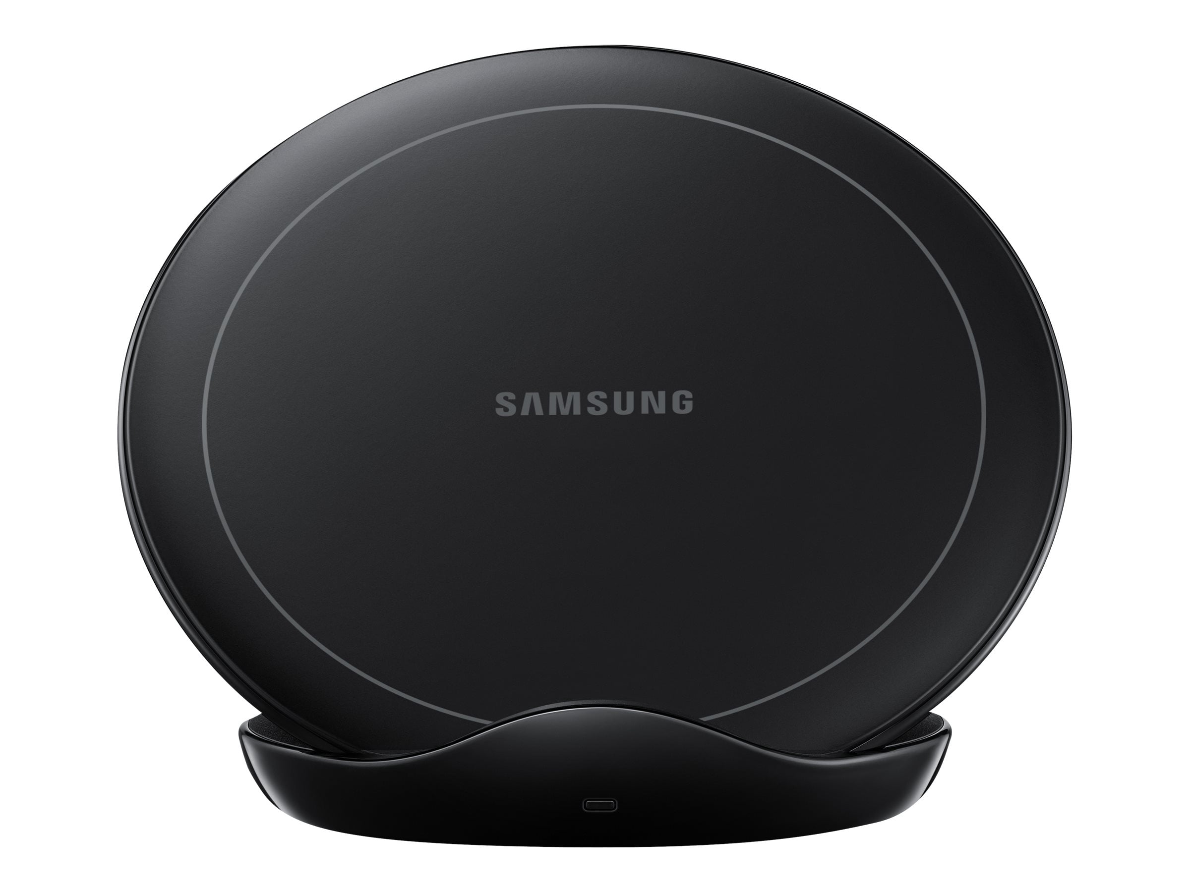 Samsung Wireless Charger Stand EP-N5105 - Wireless charging stand - 1 A - FC - black - for Galaxy Note5, Note7, Note8, S10, S10 5G, S10+, S10e, S6, S7, S8, S8+, S9, S9+