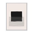 thumbnail image 1 of Designart Lignes géométriques minimales et carrés VIII ART MURAL À CADRE FLOTTÉ, 1 of 4