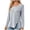 Grey, variant on Long Sleeve Shirt Women Ladies Fashion Solid Color Long Sleeve Square Neck Button Shirt Woman Casual Loose Top Womens Long Sleeve Tops Women's Long Sleeve Tops Long Sleeve Shirts Women