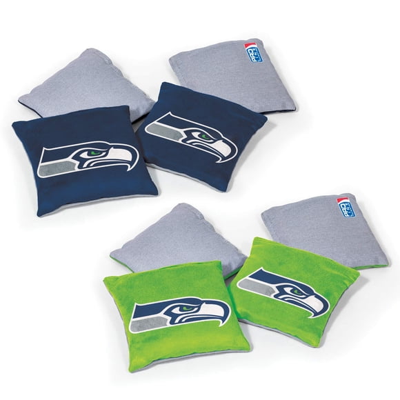 Wild Sports NFL Seattle Seahawks 8 Paquets de Poireaux Double Face, Couleur d'Équipe