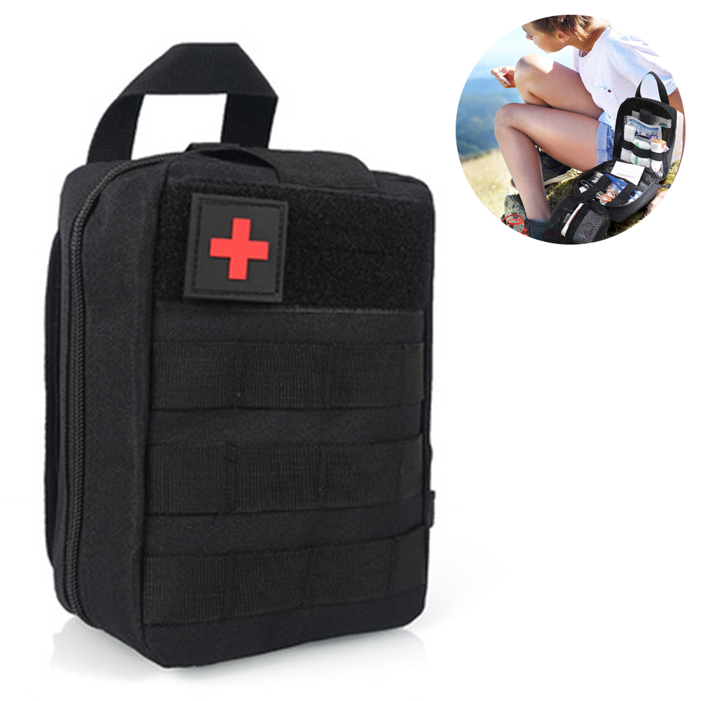 First aid kit bag tactical emergency bag medical bag travel first aid kit rescue bag outdoor camping portable （Does not contain any medical material）