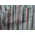 thumbnail image 3 of oneOone Tissu Popeline de Coton Multicolore Rayé Imprimé au Mètre 42 Pouces de Large, 3 of 3
