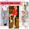 thumbnail image 3 of ZheElen Collants Légers Taille Haute Bas Opaques pour Femmes Blanc 1 Ensemble, 3 of 6
