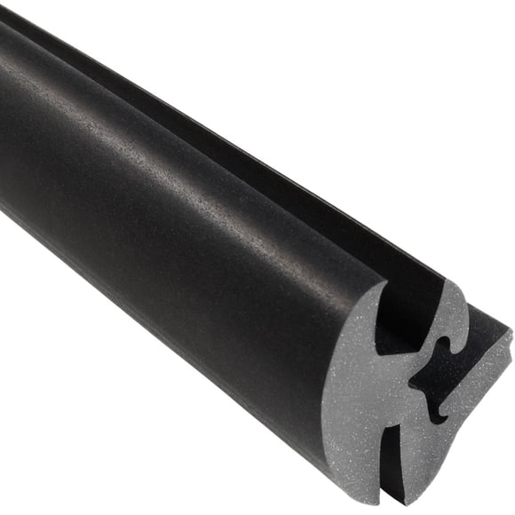 Trim-Lok EPDM Dense Rubber Window Locking Gasket – Fits 1/4†Glass and 1/16†Panel Edge, 25’ Length – One-Piece Locking System (Inline), Weather Stripping Seal for Stationary Windows