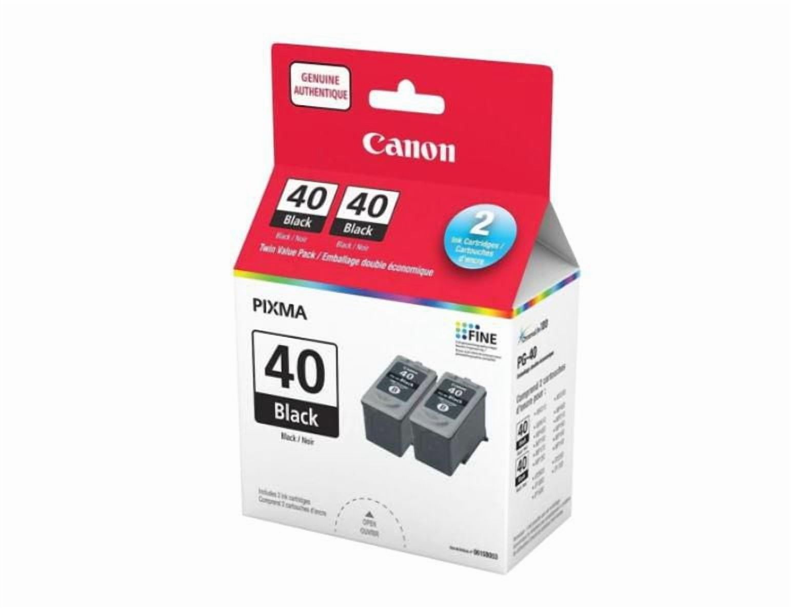 Canon - Cartouches d'encre noire PG-40, paquet double