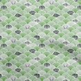 thumbnail image 1 of oneOone Velvet Green Fabric Sea Shells Ocean Sewing Material Print Fabric By The Yard 58 Inch Wide, 1 of 4