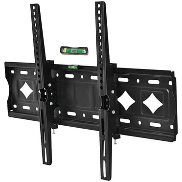 Support Mural Inclinable pour Téléviseur de 37 à 70 Po, Support de Téléviseur Robuste pour Téléviseurs à Écran Courbé et Plat jusqu'à 121 Lb et VESA Max 600x400 mm, Réglage d'Inclinaison -12°-+12°