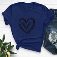 thumbnail image 2 of Diufon Hauts de la Saint-Valentin pour Femmes, Tunique Décontractée à Manches Courtes, Chandail à Col Rond, Blouse Tendance Mignonne à Imprimé Graphique, 2 of 6