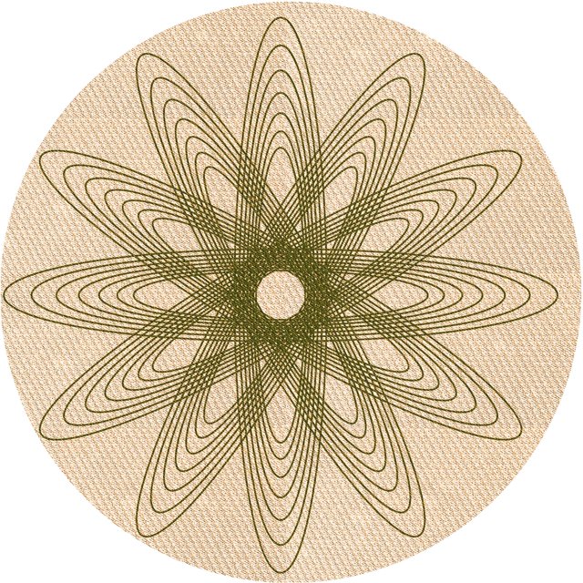 Ahgly Company Tapis Rond Lavable en Machine Intérieur Transitionnel Bronze Brun, 5 Pieds Rond