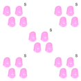 thumbnail image 2 of QualitChoice 4 Pcs Guitare Jouer Main Gauche Bout des Doigts Ukulélé Guitare Bout des Doigts Housse de Protection en Silicone Rose P 5Ensemble, 2 of 6