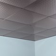 thumbnail image 2 of Fasade Miniquattro 2ft x 2ft Ceiling Panel 5 Pack Brushed Nickel, 2 of 5