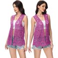 thumbnail image 4 of Women's Floral Crochet Lace Trim Open Front Cardigan, 4 of 5