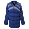 thumbnail image 4 of Boys Cotton Striped Long Sleeve Polo Rugby Shirt - Narrow Stripes - Size 12, 4 of 7