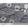 thumbnail image 2 of Soimoi Velvet Fabric Leaves & Floral Block Fabric Prints by Yard 58 Inch Wide, 2 of 3