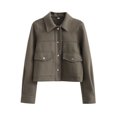 thumbnail image 1 of EGNMCR Veste à Manches Longues pour Femmes, Veste Décontractée Sans Capuche, Mode, Veste d'Hiver Chaude pour Femmes, 1 of 5