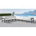 thumbnail image 3 of Meridian Furniture Nizuc Sectionnel Modulaire de Patio Extérieur Blanc, 3 of 8